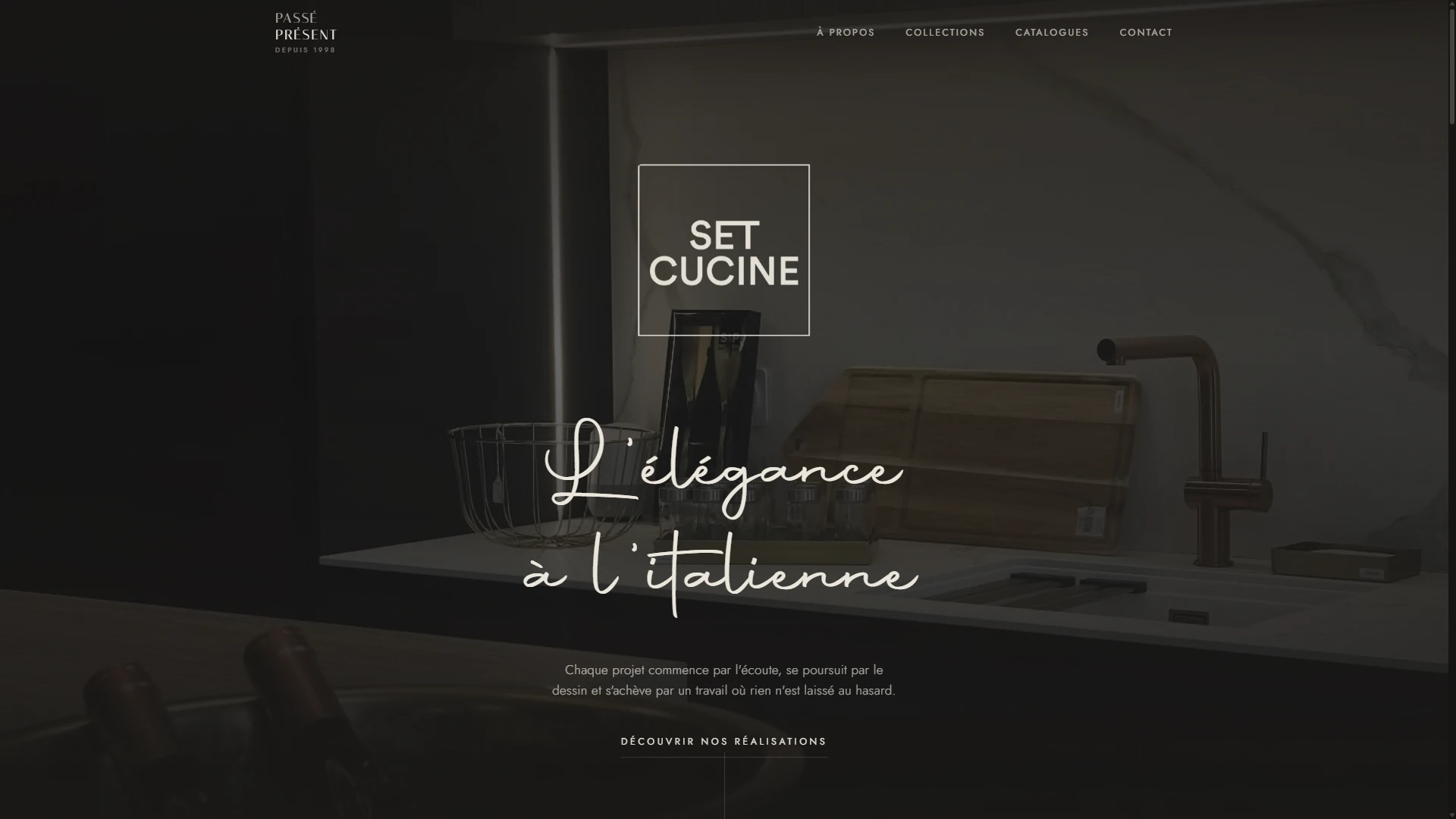 SET Cucine, website by Icarvs Studio: luxury kitchen showroom & catalogue