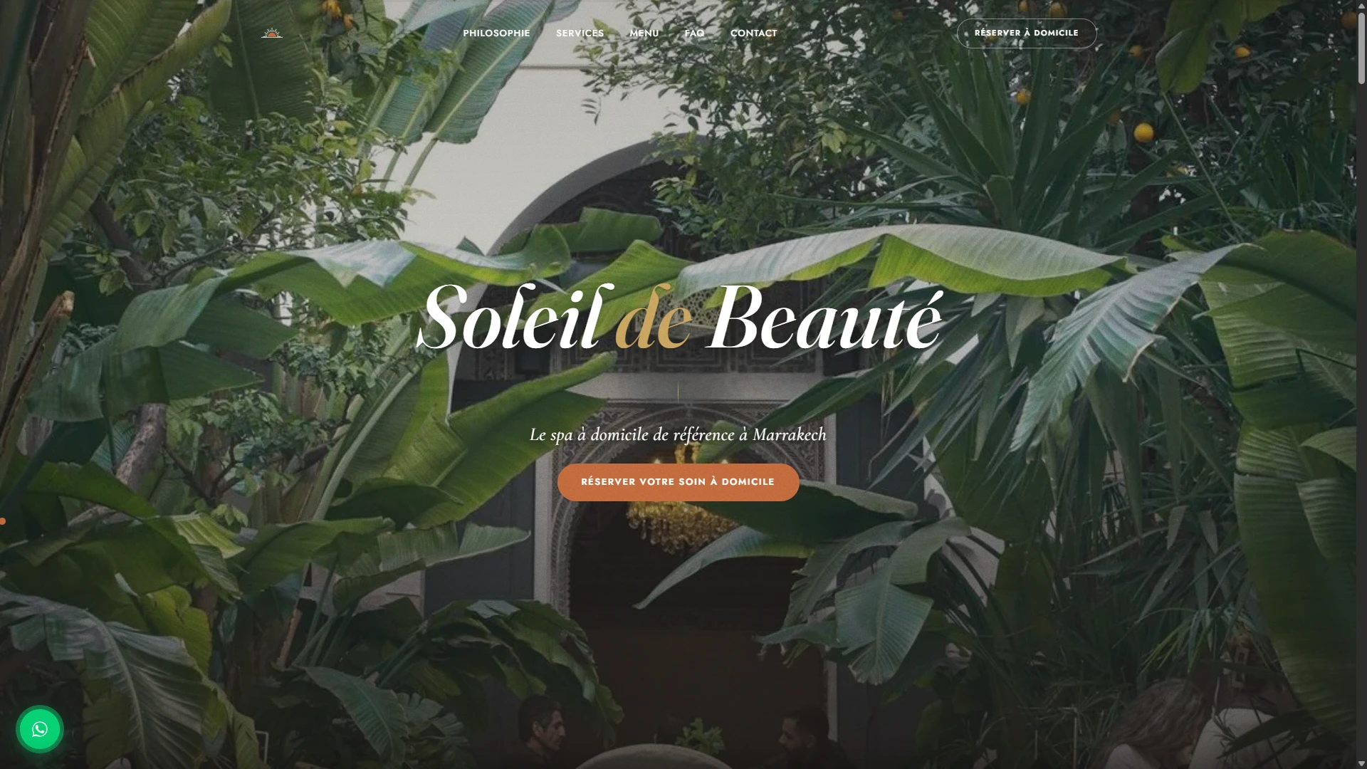 Soleil de Beauté, website by Icarvs Studio: beauty salon site built for local seo